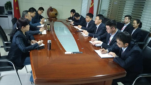 金融集团党委书记杨建军一行莅临公司天水业务部调研指导工作