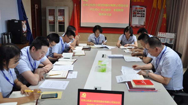 公司党总支召开“不忘初心、牢记使命”主题教育第四次集体学习会