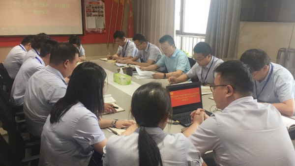 公司党总支召开“不忘初心、牢记使命” 主题教育第八次集体学习会