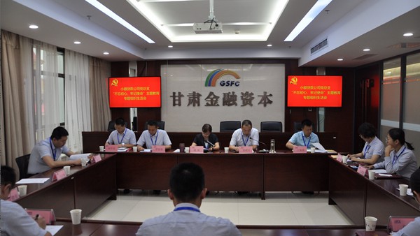 公司党总支召开“不忘初心、牢记使命” 专题组织生活会