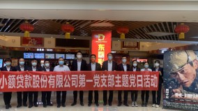 小额贷款公司各党支部组织观看爱国主义电影《长津湖》
