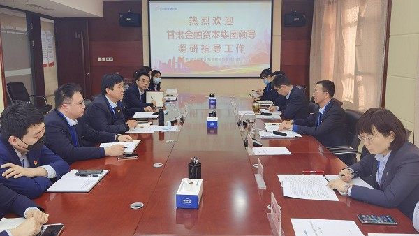金融资本集团总经理谢瑾仁一行赴小额贷款公司调研指导工作