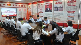 金融资本集团党委委员、副总经理谢景龙深入联系点党支部讲授专题党课