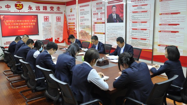 小额贷款公司开展深入贯彻中央八项规定精神学习教育读书班第一次集体学习